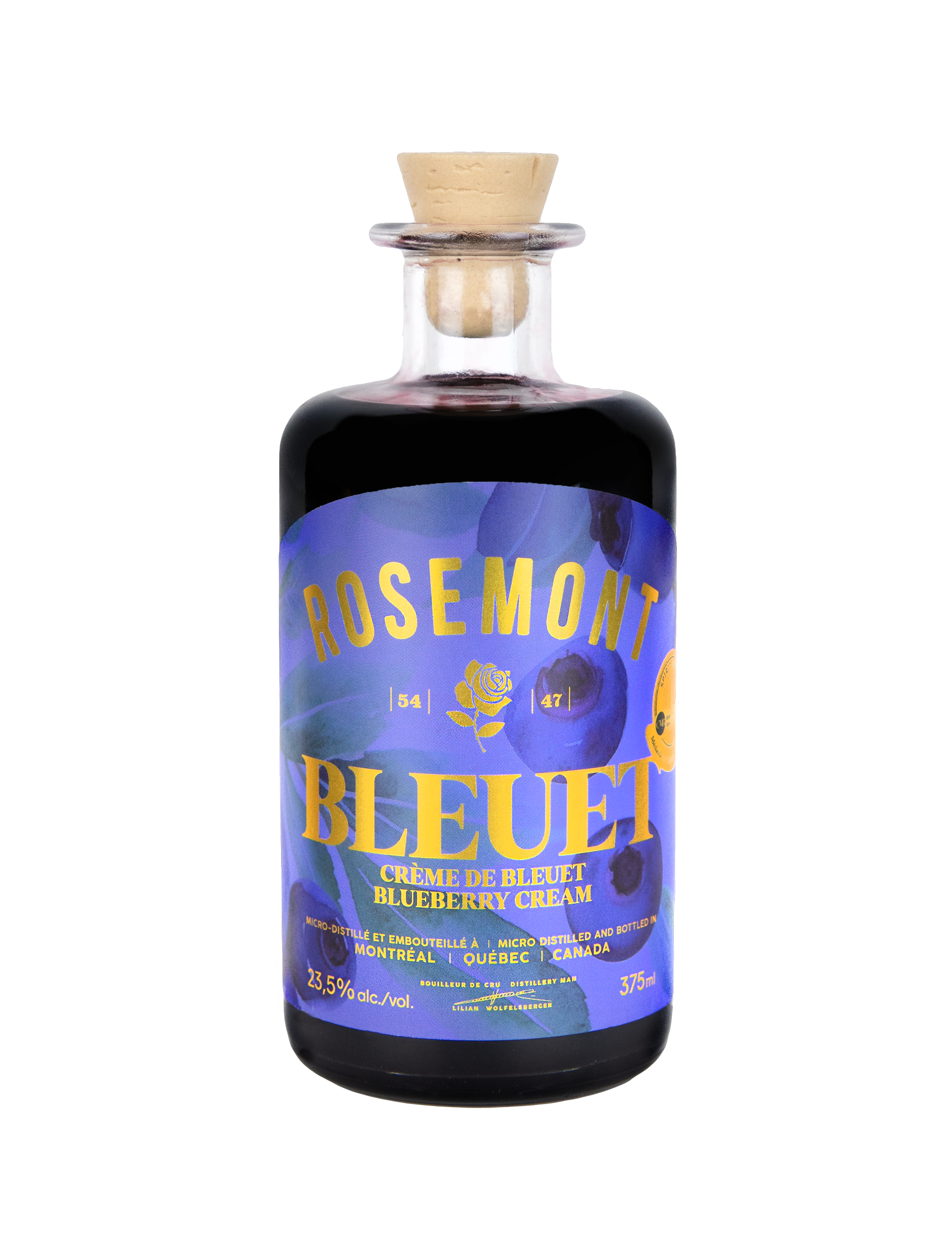 A bottle of Rosemont Bleuet