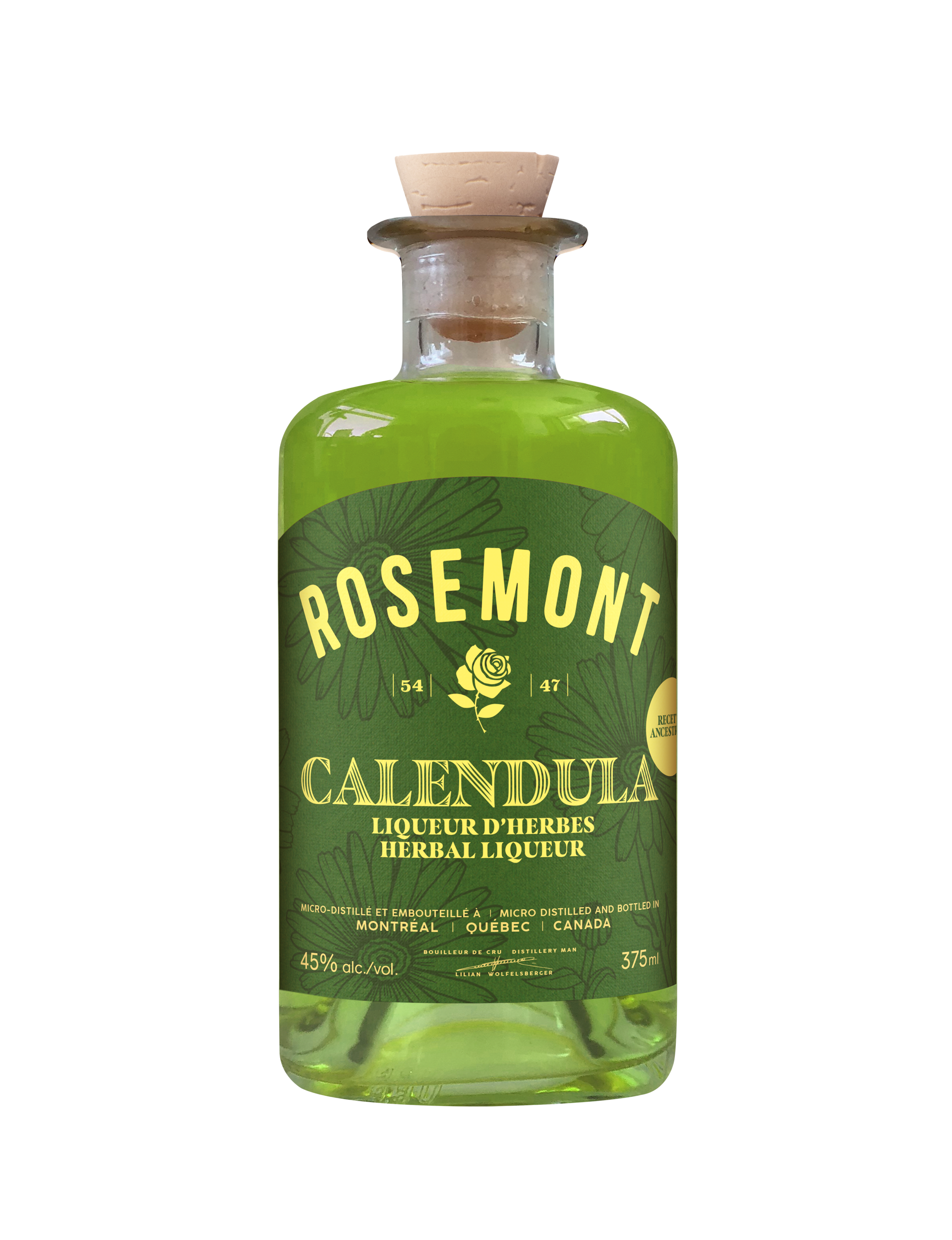 A bottle of Rosemont Calendula