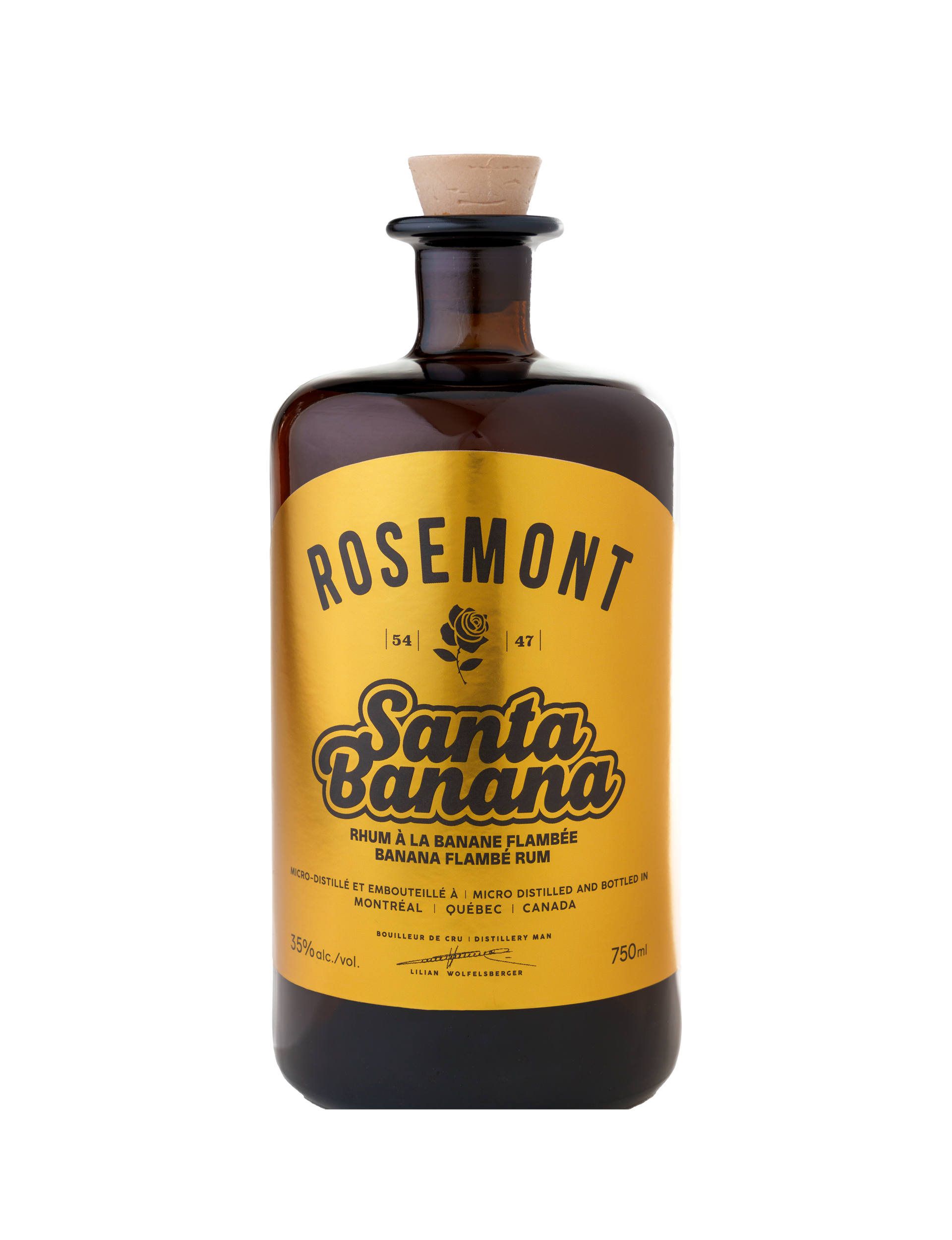 A bottle of Rosemont Santa Banana