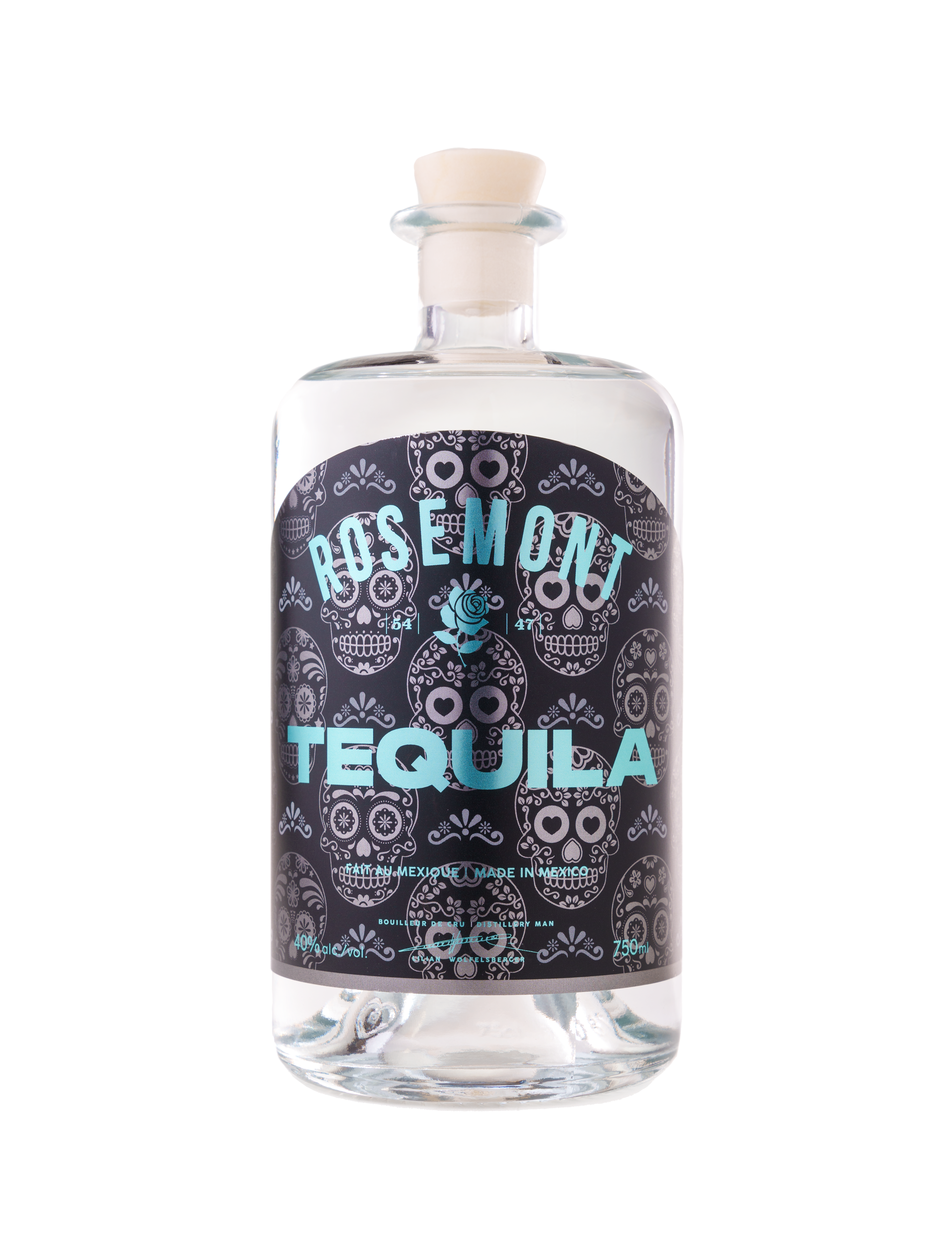 A bottle of Rosemont Tequila